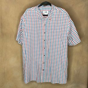 Harbor Bay Men's 2XL Short Sleeve Button Down Shirt - LIKE NEW CONDITION